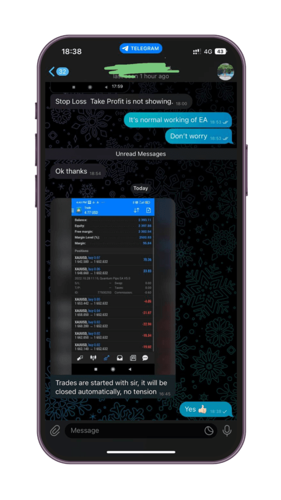 Forex Miner EA client feedback 2